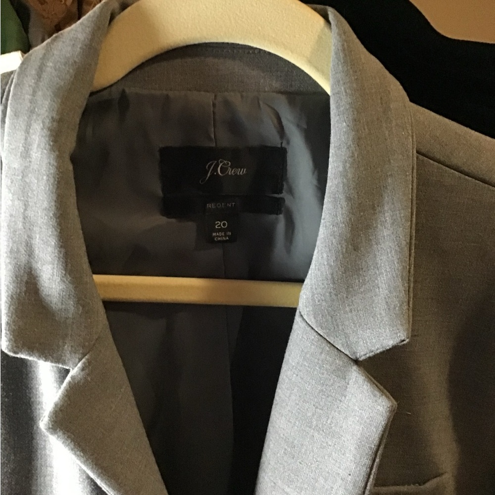J. Crew Light Gray Women’s Suit Jacket Size 20